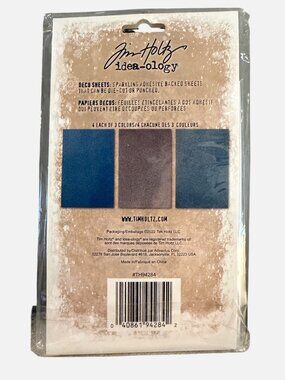 Tim Holtz Idea Ology Deco Adhesive Sheets Winter River Sparkling TH94284 Retired